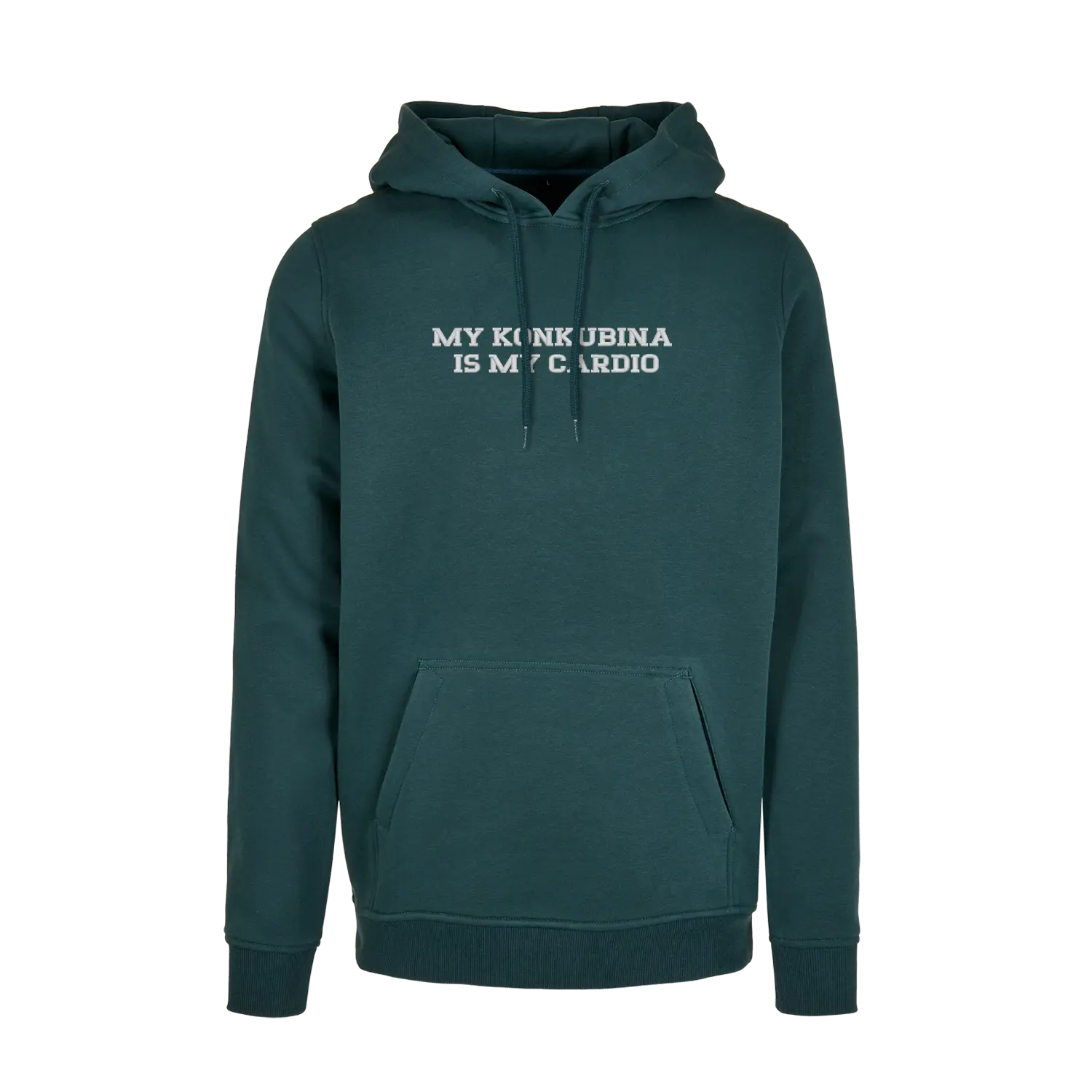 Bluza z kapturem z haftem "My Konkubina is my cardio" Haft z radości