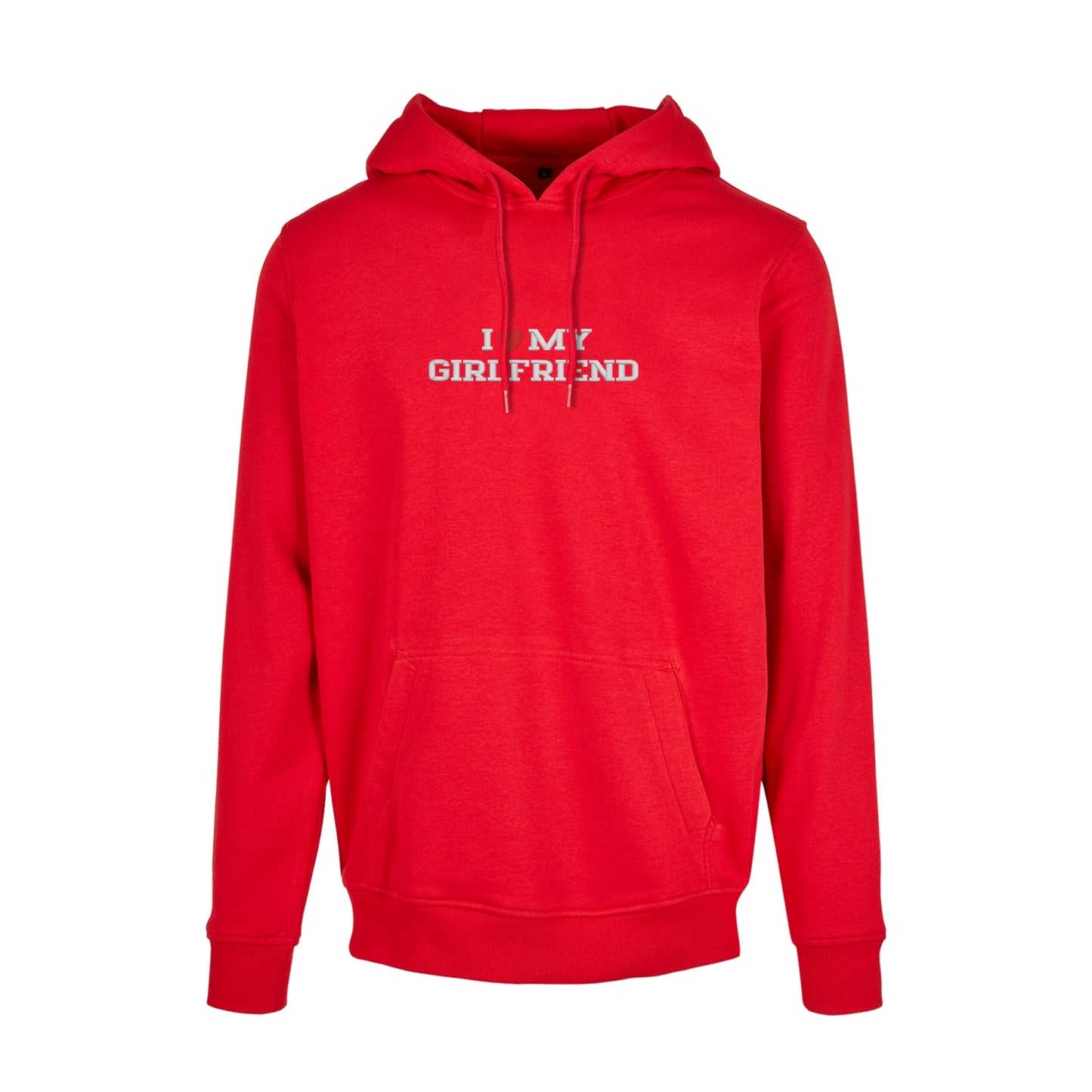 Bluza z kapturem z haftem "I love MY GIRLFRIEND"