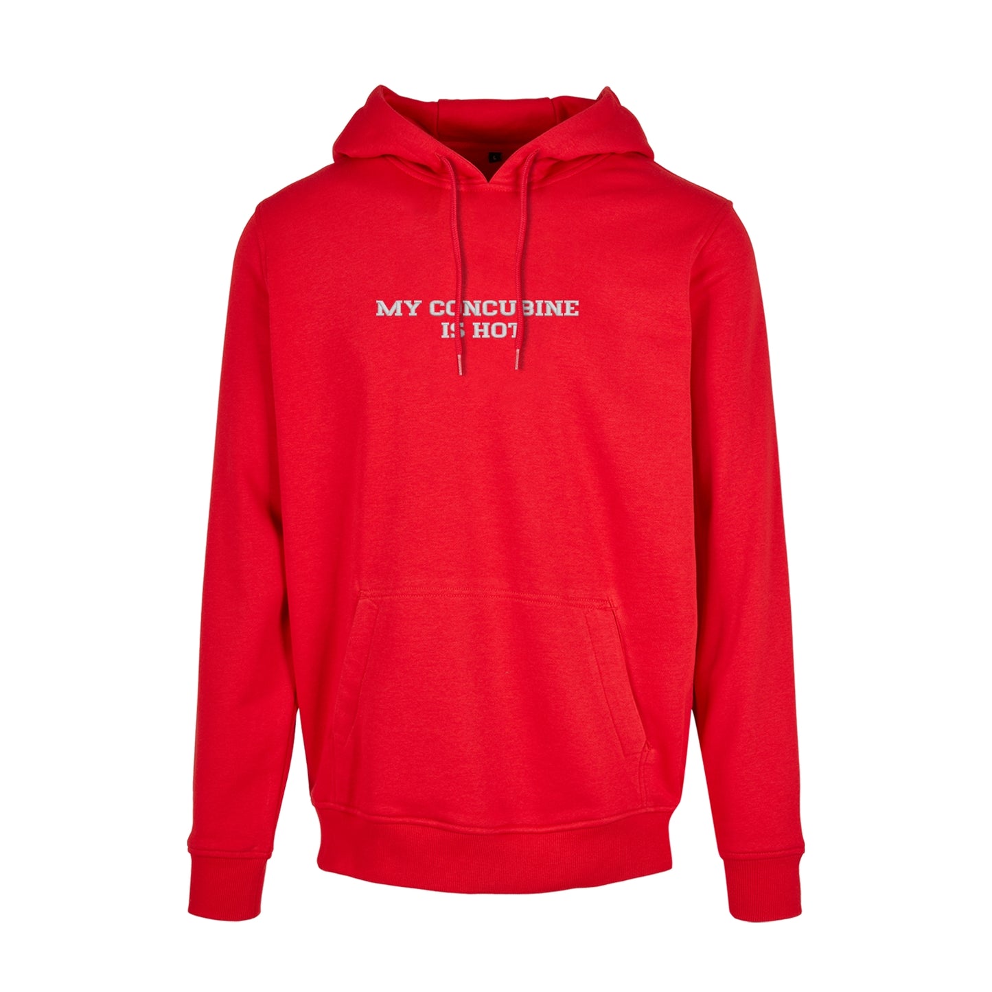 Bluza z kapturem z haftem "My Concubine Is Hot"