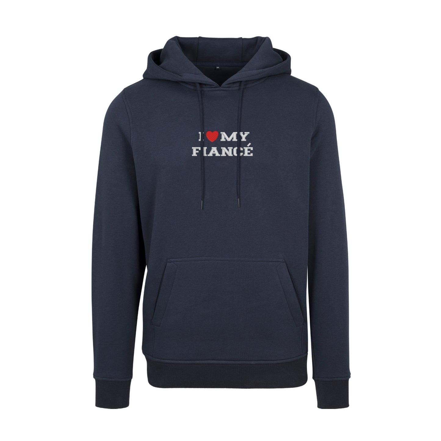 Bluza bez kaptura z haftem "I love MY FIANCE"