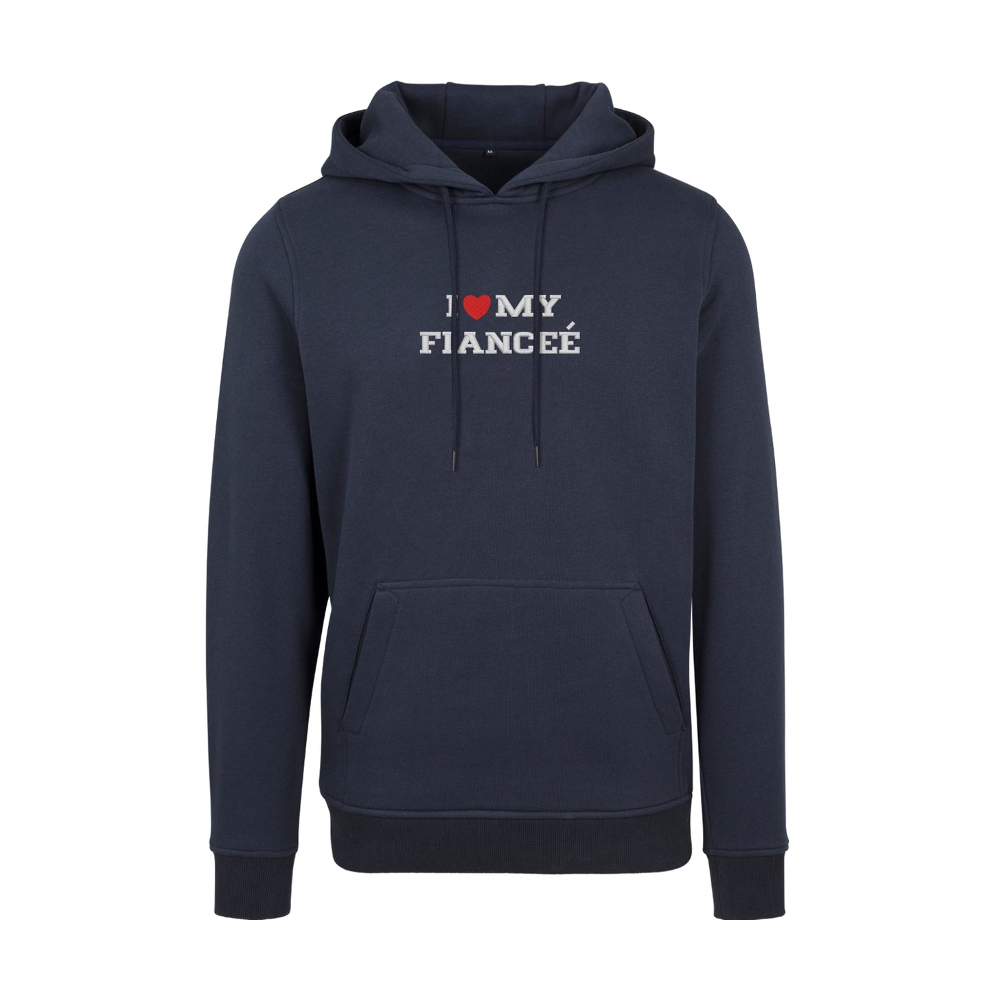 Bluza z kapturem z haftem "I love MY FIANCEE"