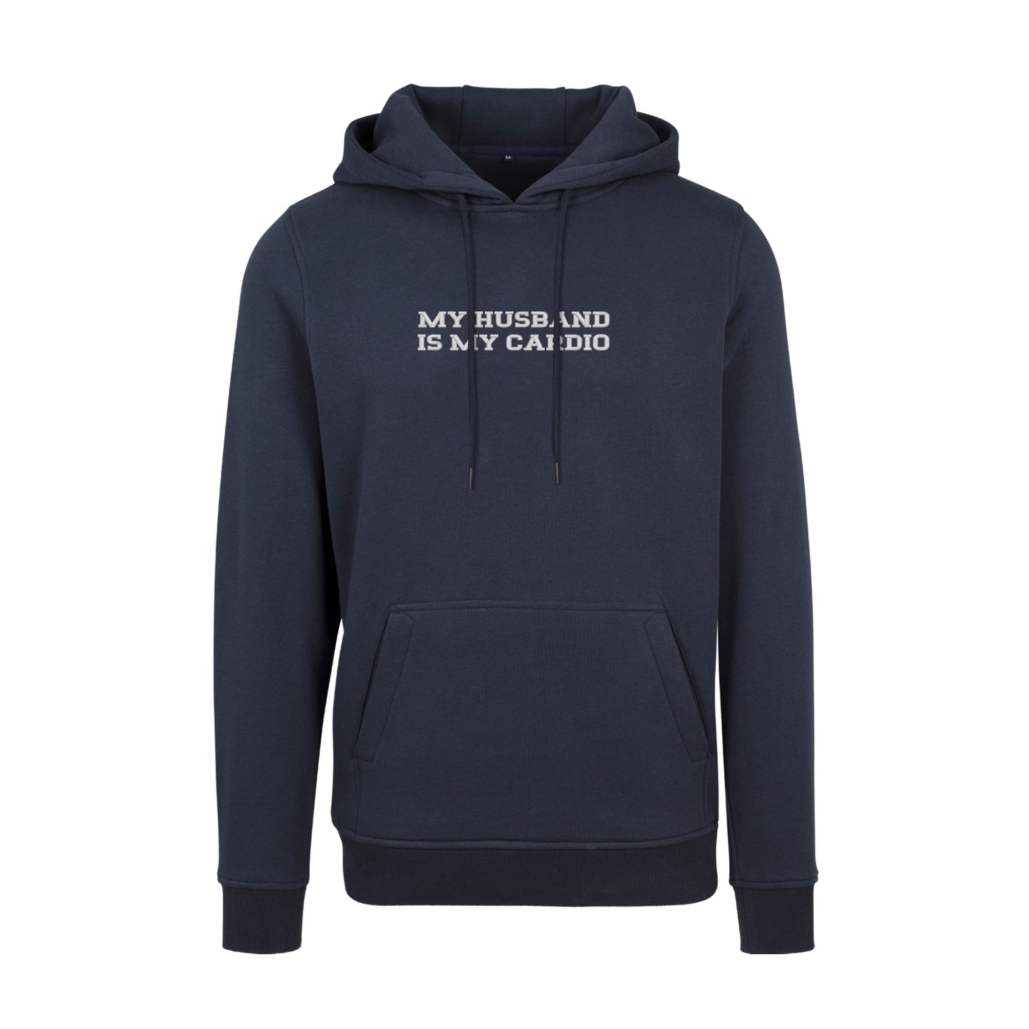 Bluza z kapturem z haftem "MY HUSBAND IS MY CARDIO"