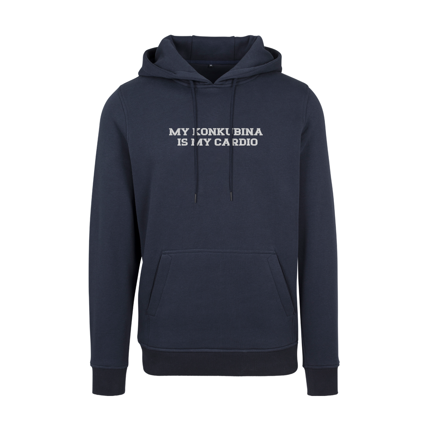 Bluza z kapturem z haftem "My Konkubina is my cardio"