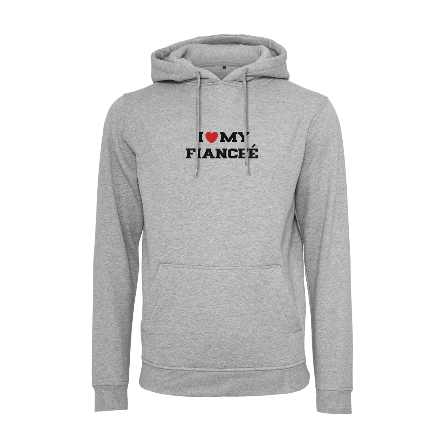 Bluza z kapturem z haftem "I love MY FIANCEE"