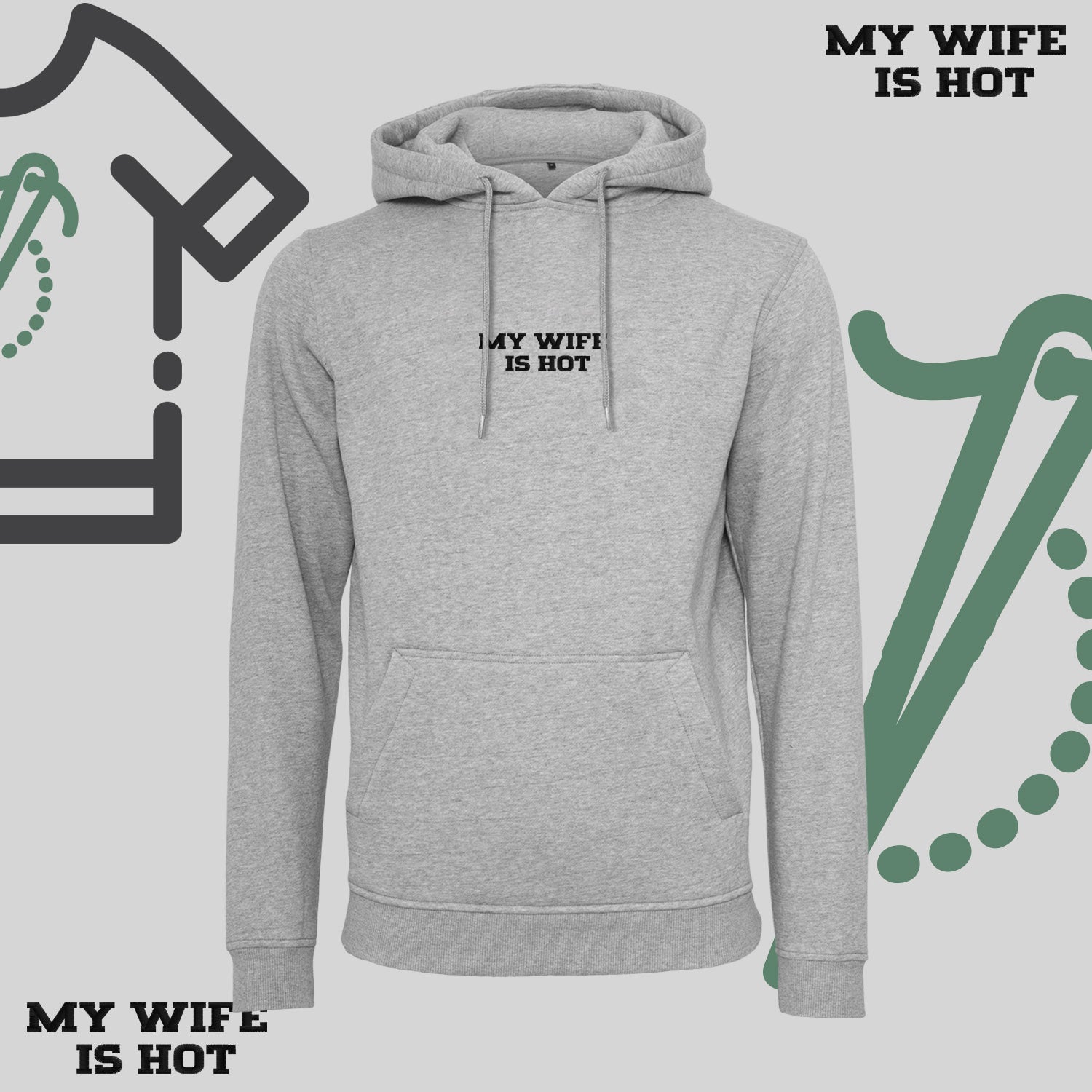 Bluza z kapturem z haftem 