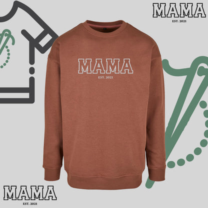 Bluza bez kaptura "MAMA KONTUR+EST" idealny prezent na Dzień Babci