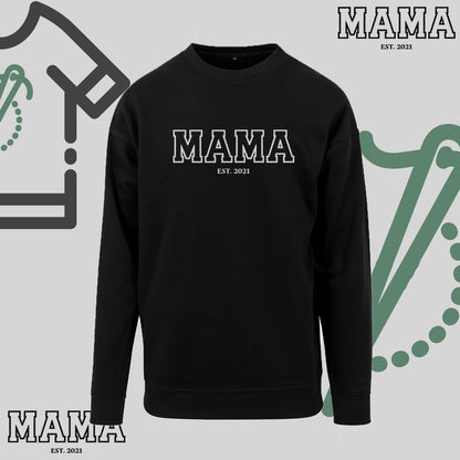 Bluza bez kaptura "MAMA KONTUR+EST" idealny prezent na Dzień Babci