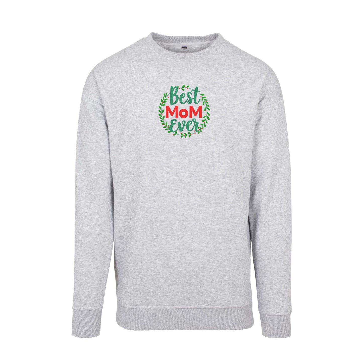 Bluza z haftem Best Mom Ever Flower Frame – stylowy prezent dla mamy Haft z radości - nadruki i haft na odzieży Warszawa