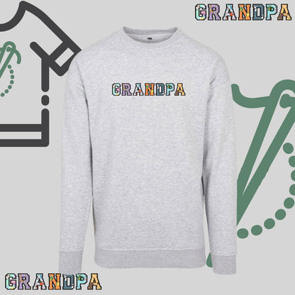 Bluza bez kaptura "GRANDPA PATCHWORK" idealny prezent na Dzień Dziadka