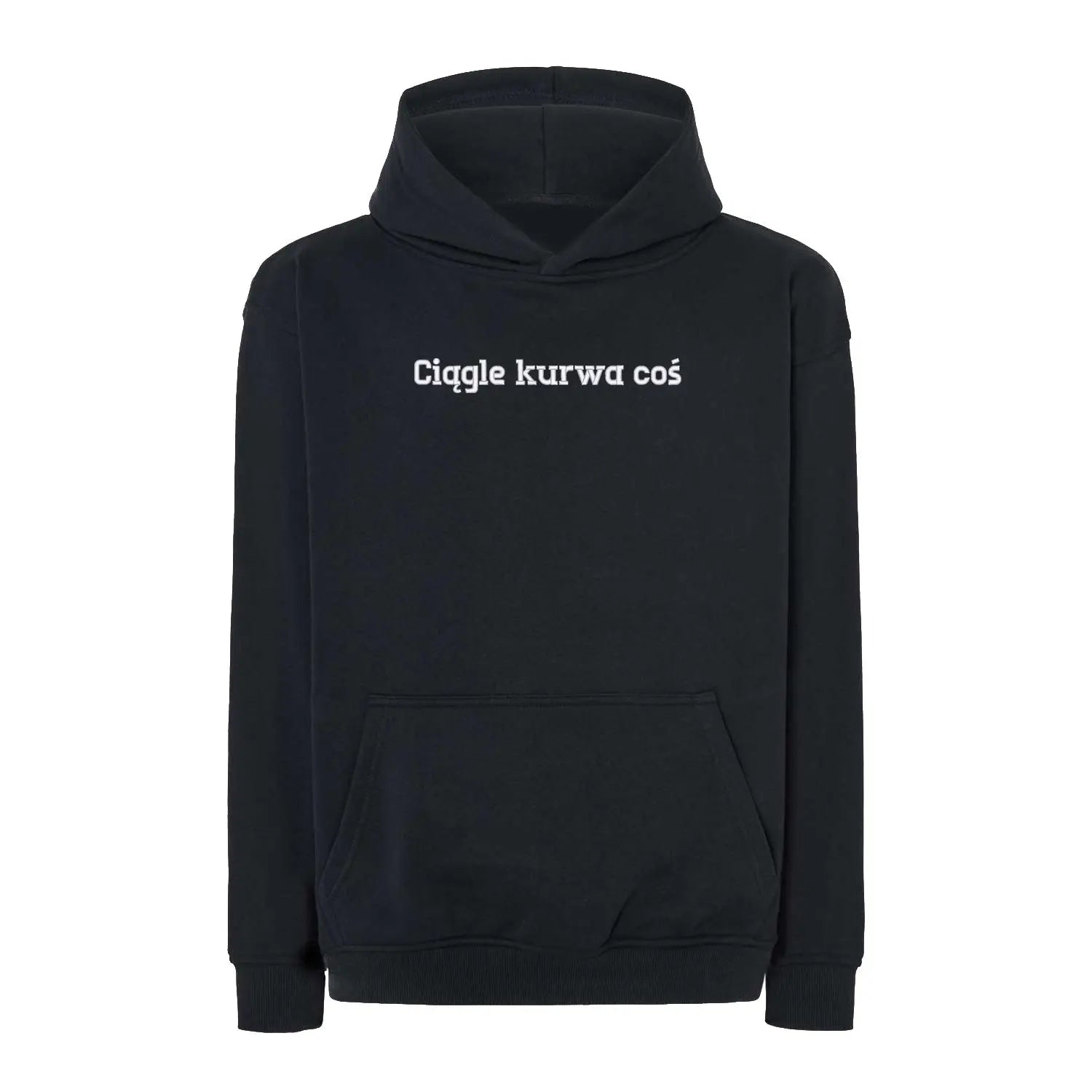 Bluza oversize „Ciągle ku*wa coś” BEZ CENZURY– Haft 3D, Styl i Życiowy Realizm Haft z radości