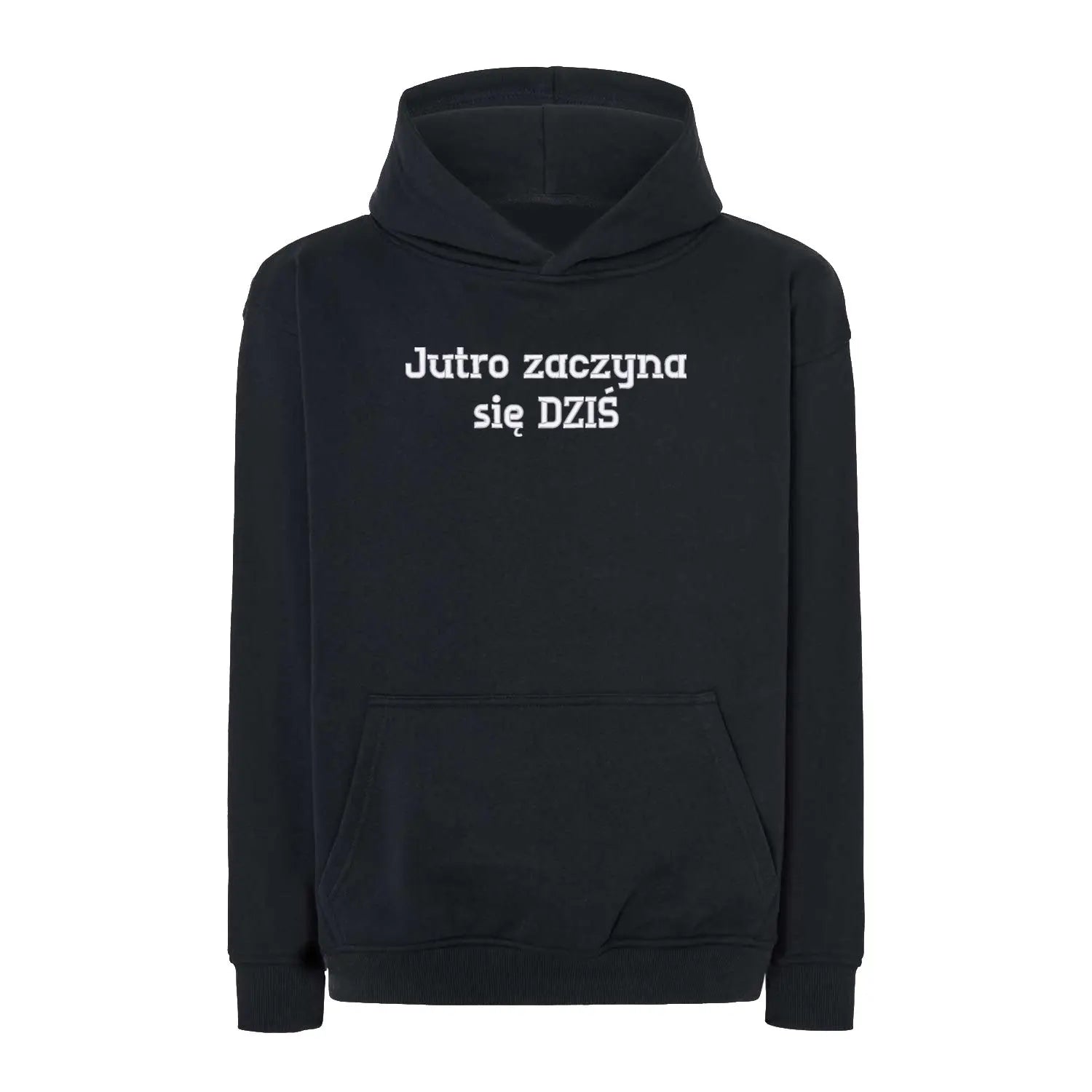 Bluza oversize „Jutro zaczyna się DZIŚ” – Haft 3D, Motywacja i Styl Haft z radości