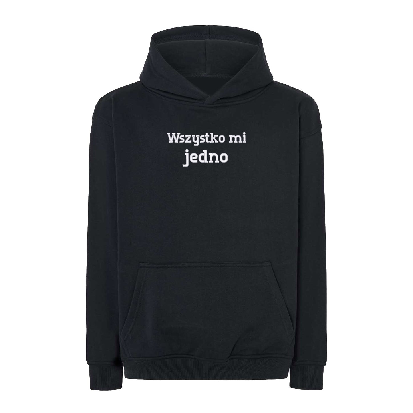Bluza oversize „Wszystko mi jedno” – Haft 3D, Luz i Styl