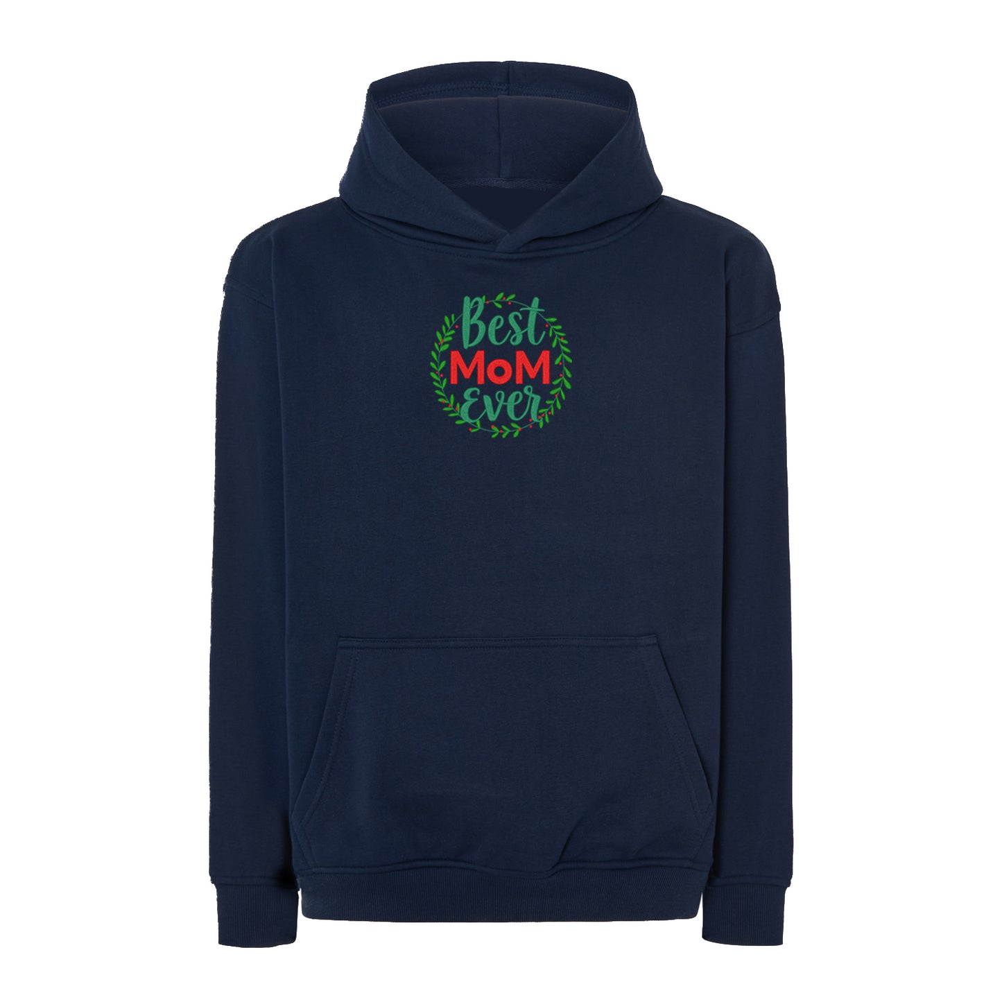 Bluza z haftem Best Mom Ever Flower Frame – stylowy prezent dla mamy Haft z radości - nadruki i haft na odzieży Warszawa