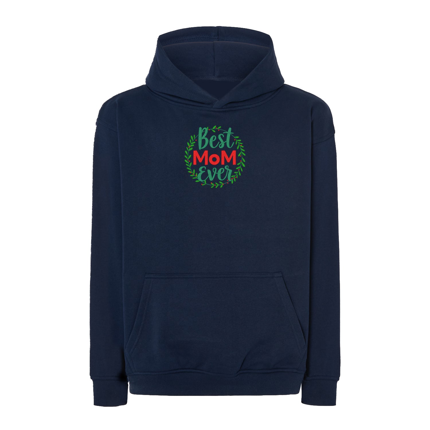 Bluza z haftem Best Mom Ever Flower Frame – stylowy prezent dla mamy Haft z radości - nadruki i haft na odzieży Warszawa