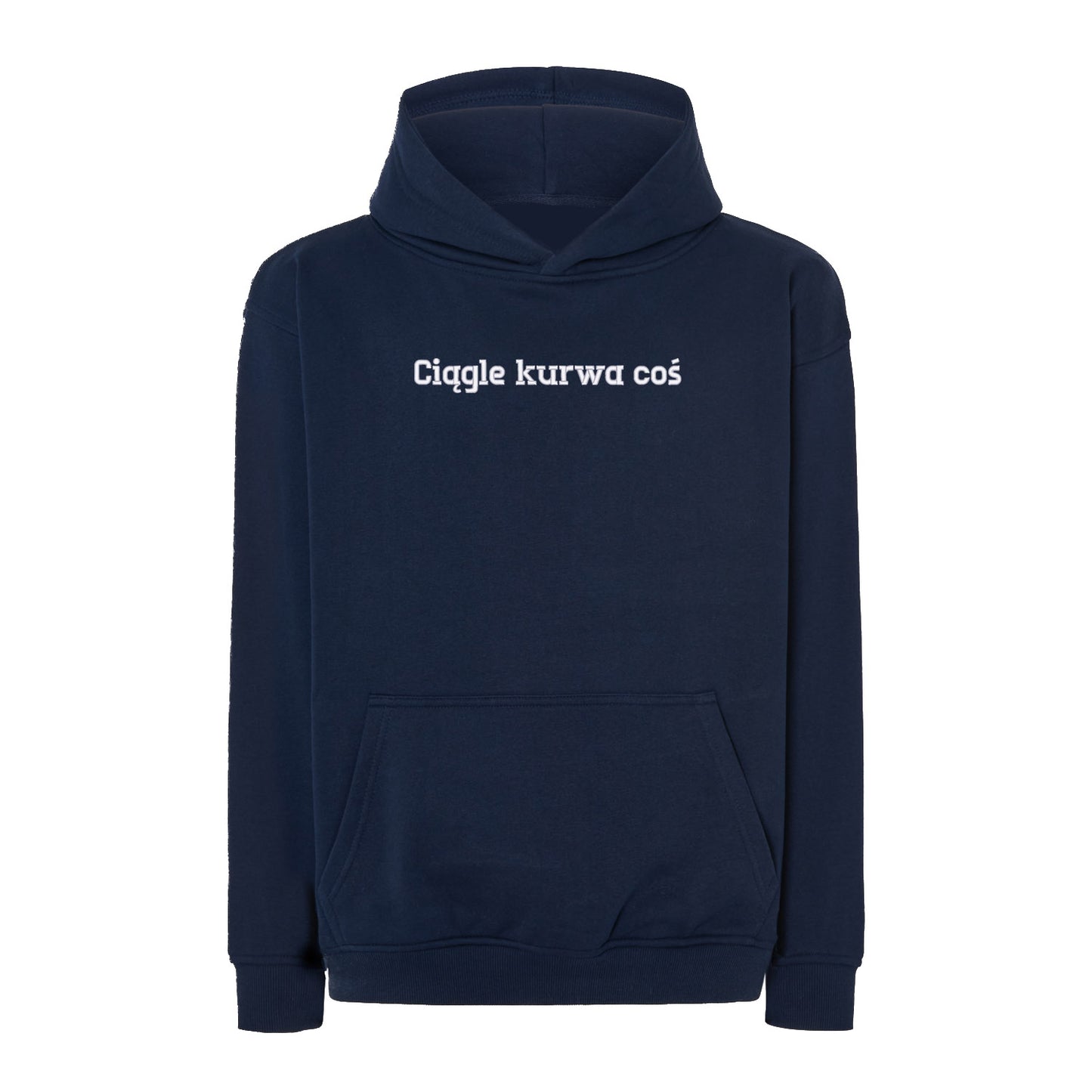 Bluza oversize „Ciągle ku*wa coś” BEZ CENZURY– Haft 3D, Styl i Życiowy Realizm