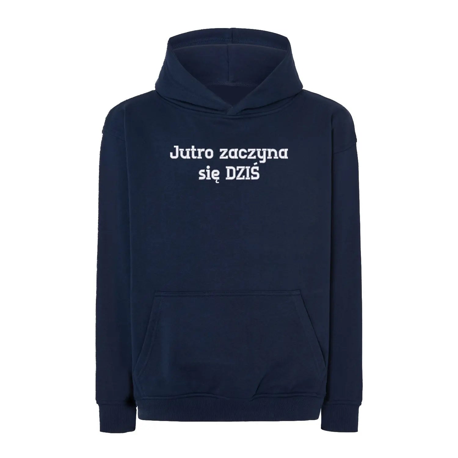 Bluza oversize „Jutro zaczyna się DZIŚ” – Haft 3D, Motywacja i Styl Haft z radości