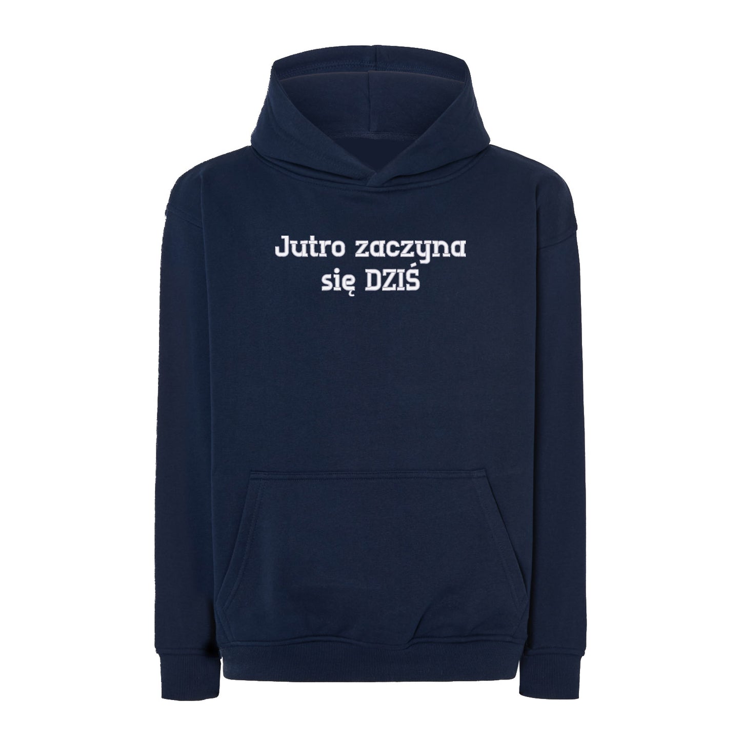 Bluza oversize „Jutro zaczyna się DZIŚ” – Haft 3D, Motywacja i Styl
