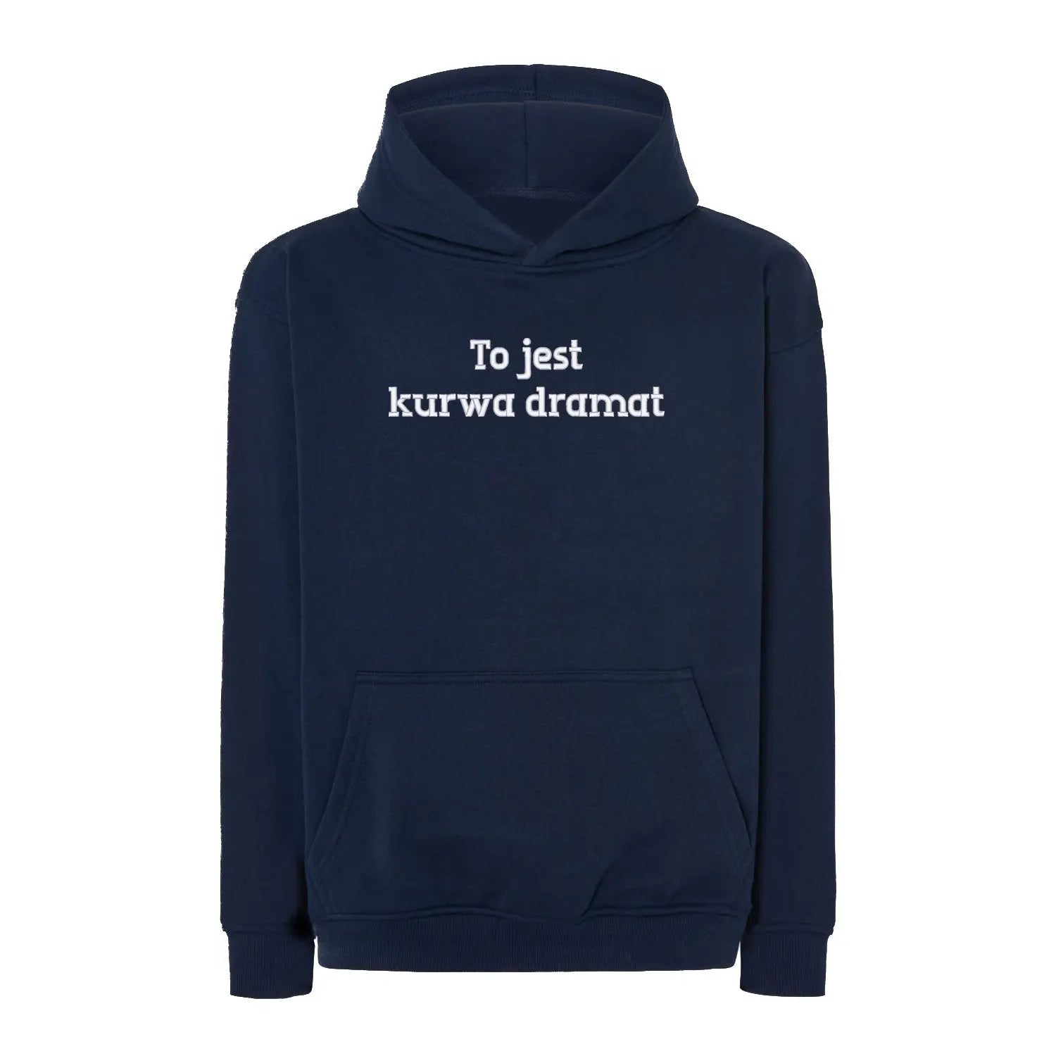 Bluza oversize „To jest k***a dramat” BEZ CENZURY – Haft 3D, Wyrazisty Styl Haft z radości