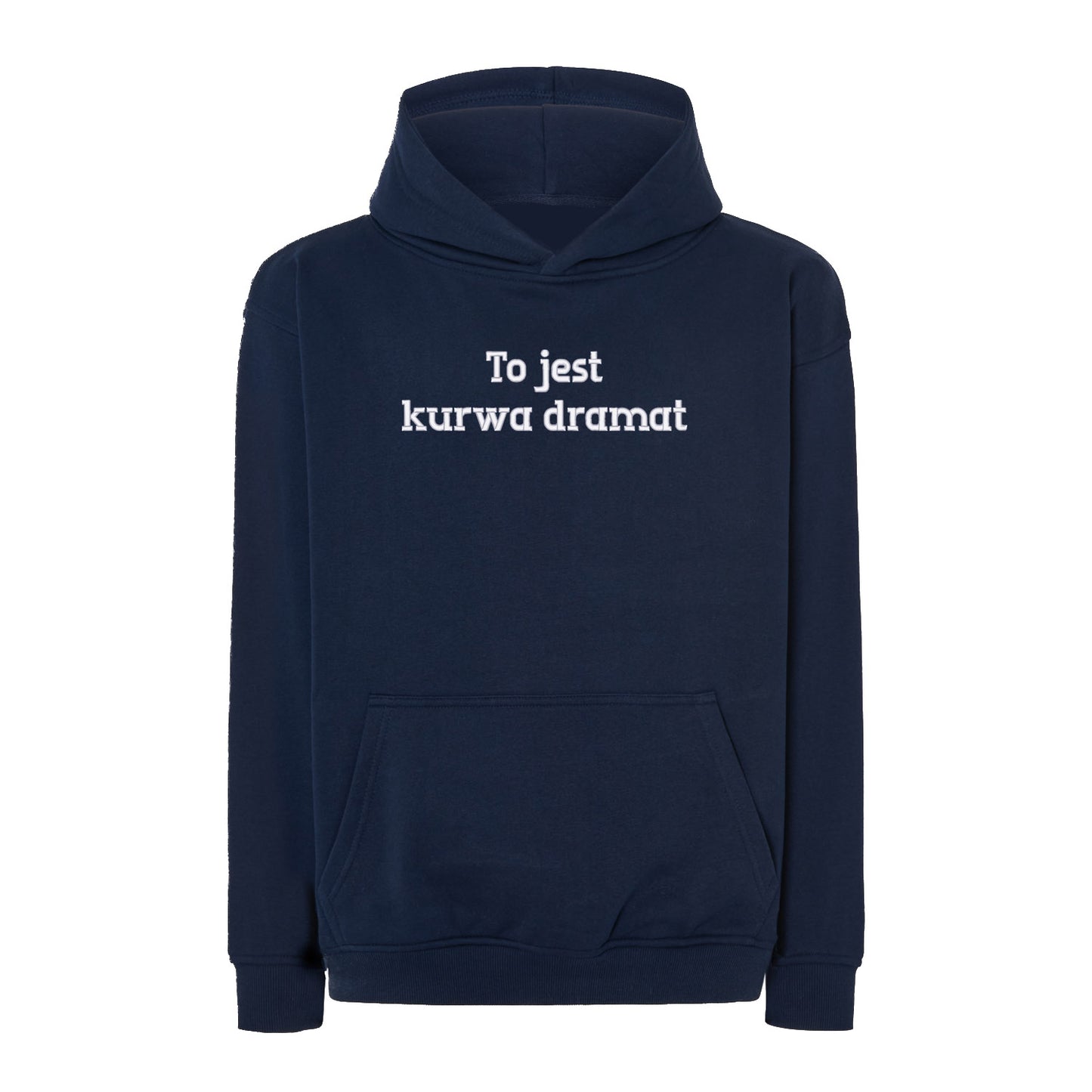 Bluza oversize „To jest k***a dramat” BEZ CENZURY – Haft 3D, Wyrazisty Styl