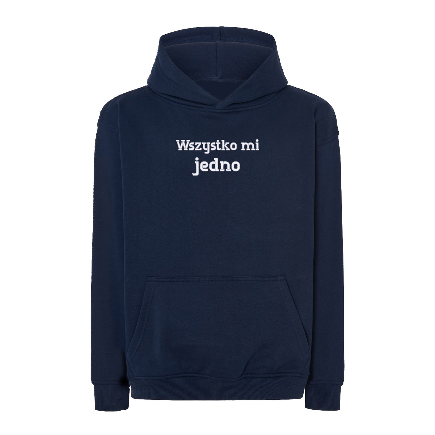 Bluza oversize „Wszystko mi jedno” – Haft 3D, Luz i Styl