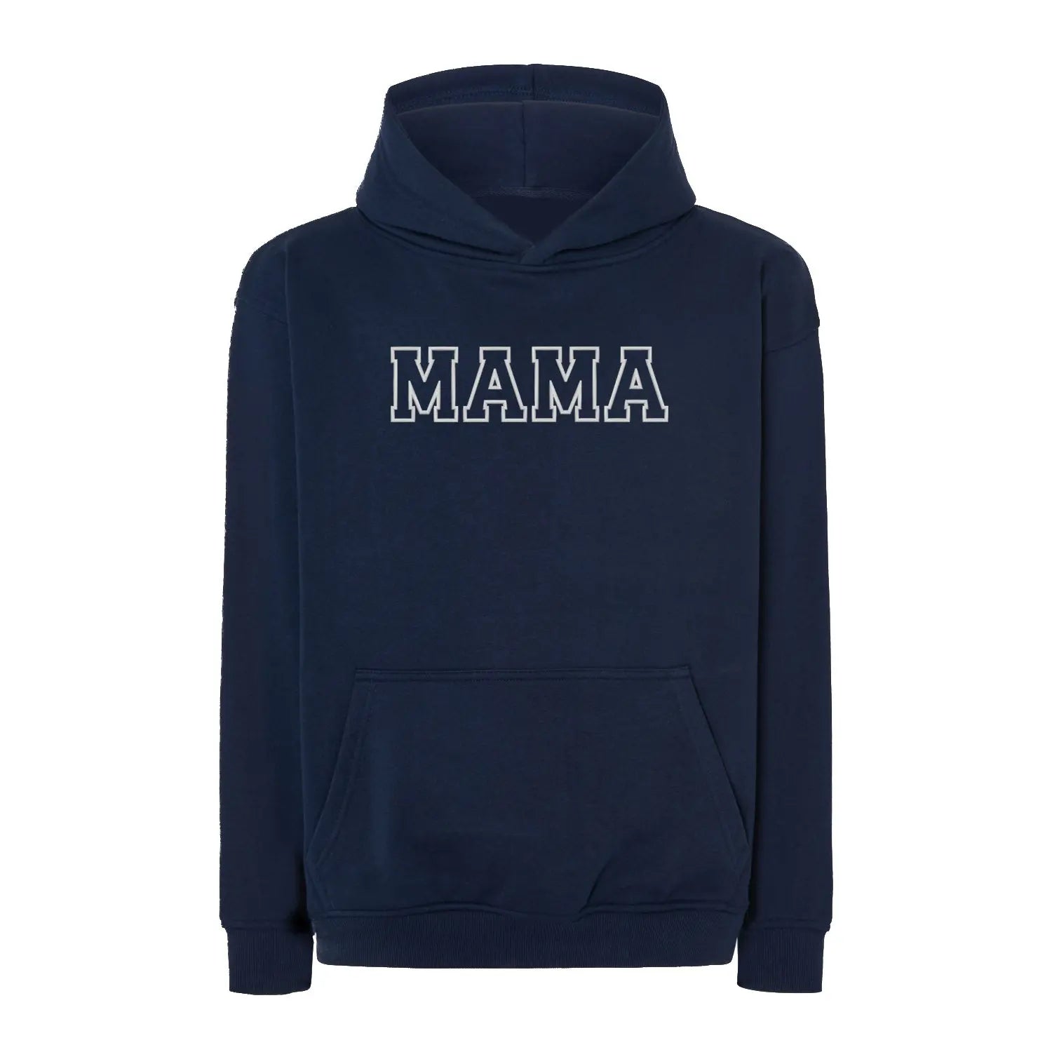 Bluza oversize z kapturem "MAMA" Kontur, idealny prezent na dzień Mamy Haft z radości