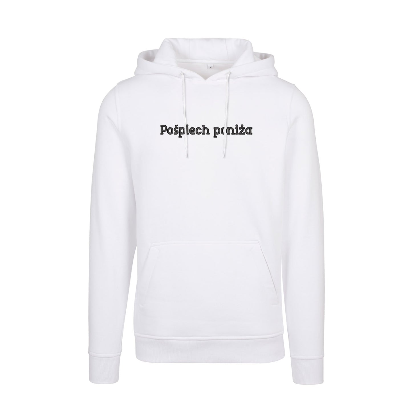 Bluza z kapturem „Pośpiech Poniża” – Wysokiej Jakości Haft 3D