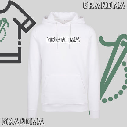 Bluza z kapturem "GRANDMA" kontur idealny prezent na dzień Babci