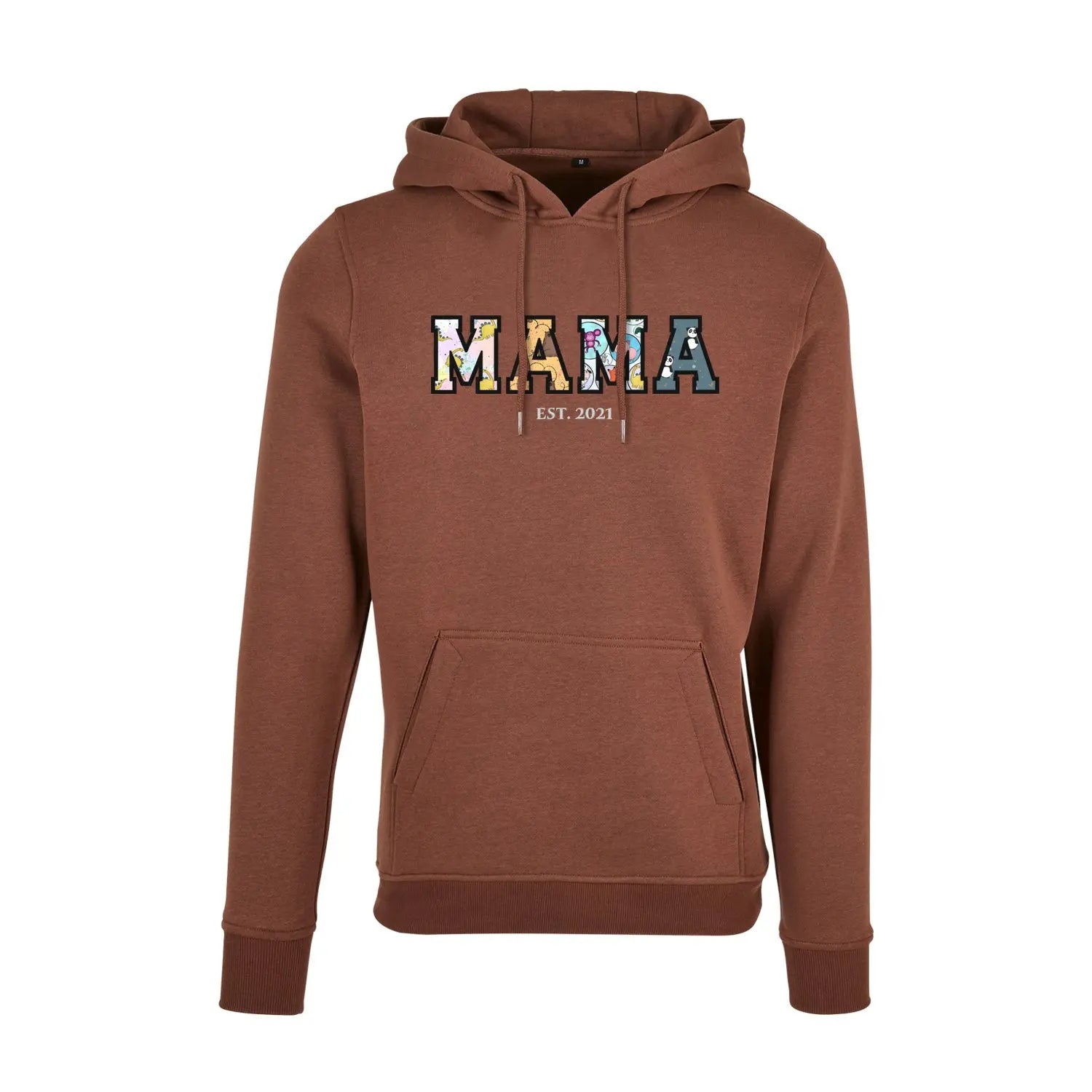 Bluza z kapturem "MAMA" Patchwork+Est idealny prezent na dzień Mamy Haft z radości