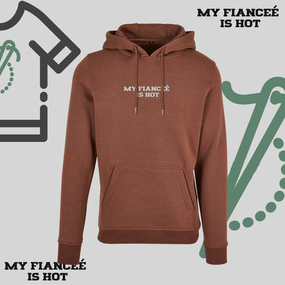 Bluza z kapturem z haftem "MY FIANCEE IS HOT"