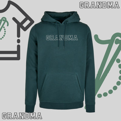 Bluza z kapturem "GRANDMA" kontur idealny prezent na dzień Babci