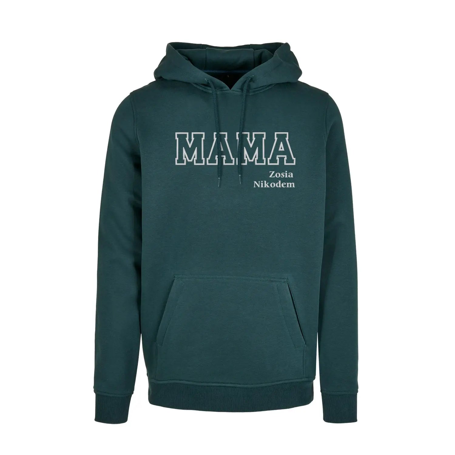 Bluza z kapturem "MAMA" KONTUR+imiona dzieci idealny prezent na dzień Mamy Haft z radości