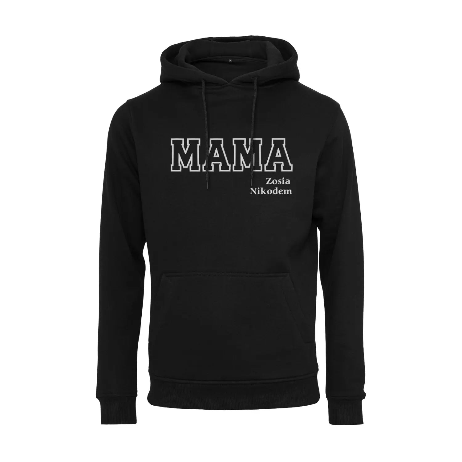 Bluza z kapturem "MAMA" KONTUR+imiona dzieci idealny prezent na dzień Mamy Haft z radości