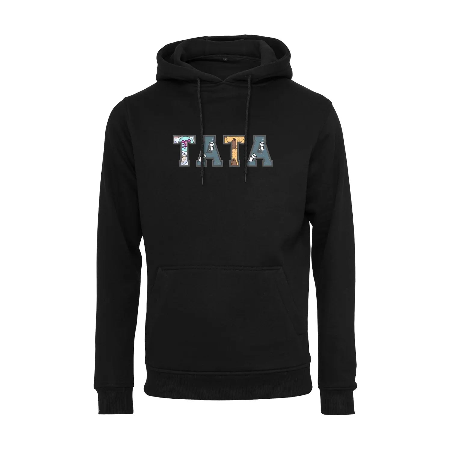 Bluza z kapturem "TATA" Patchwork idealny prezent na dzień Taty Haft z radości