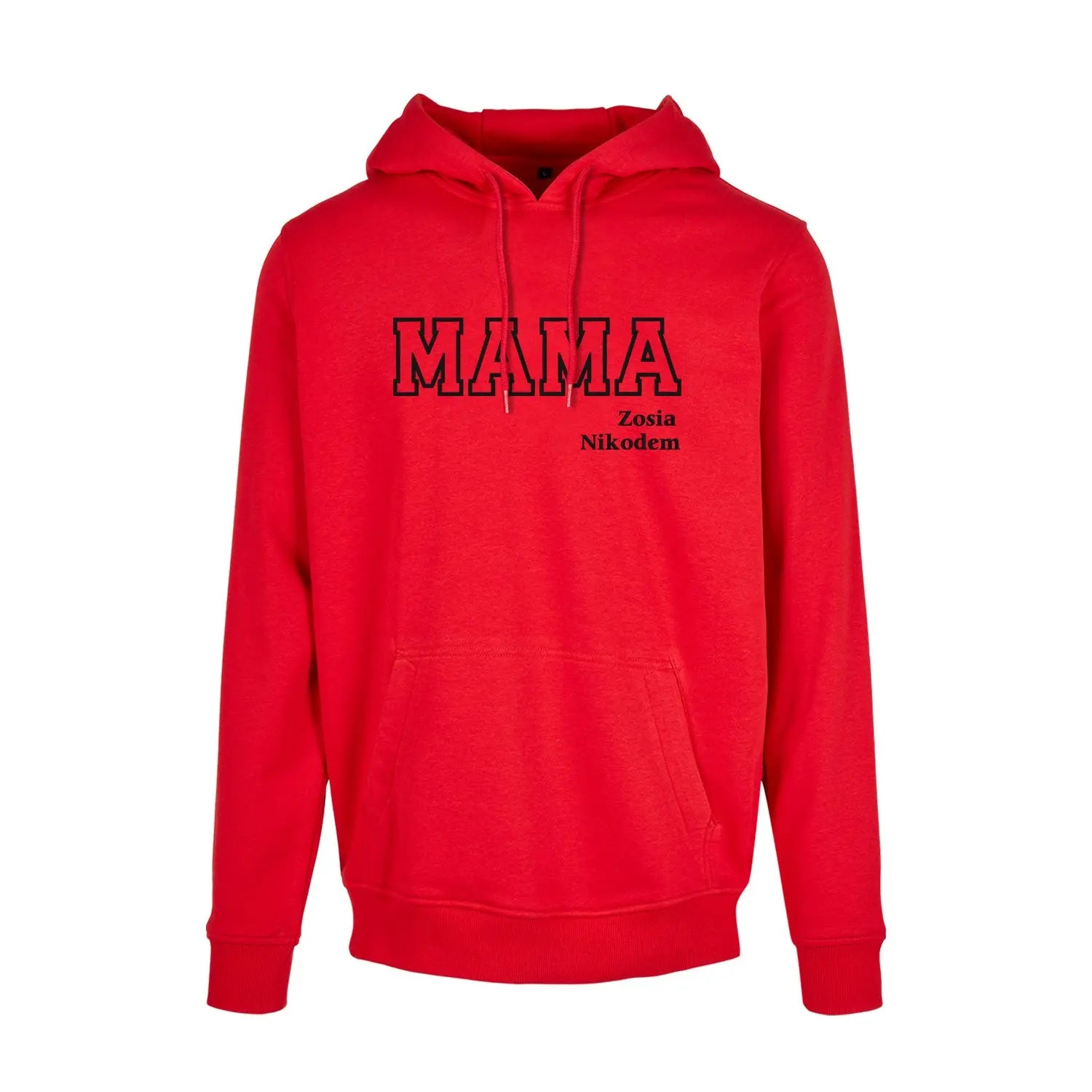 Bluza z kapturem "MAMA" KONTUR+imiona dzieci idealny prezent na dzień Mamy Haft z radości