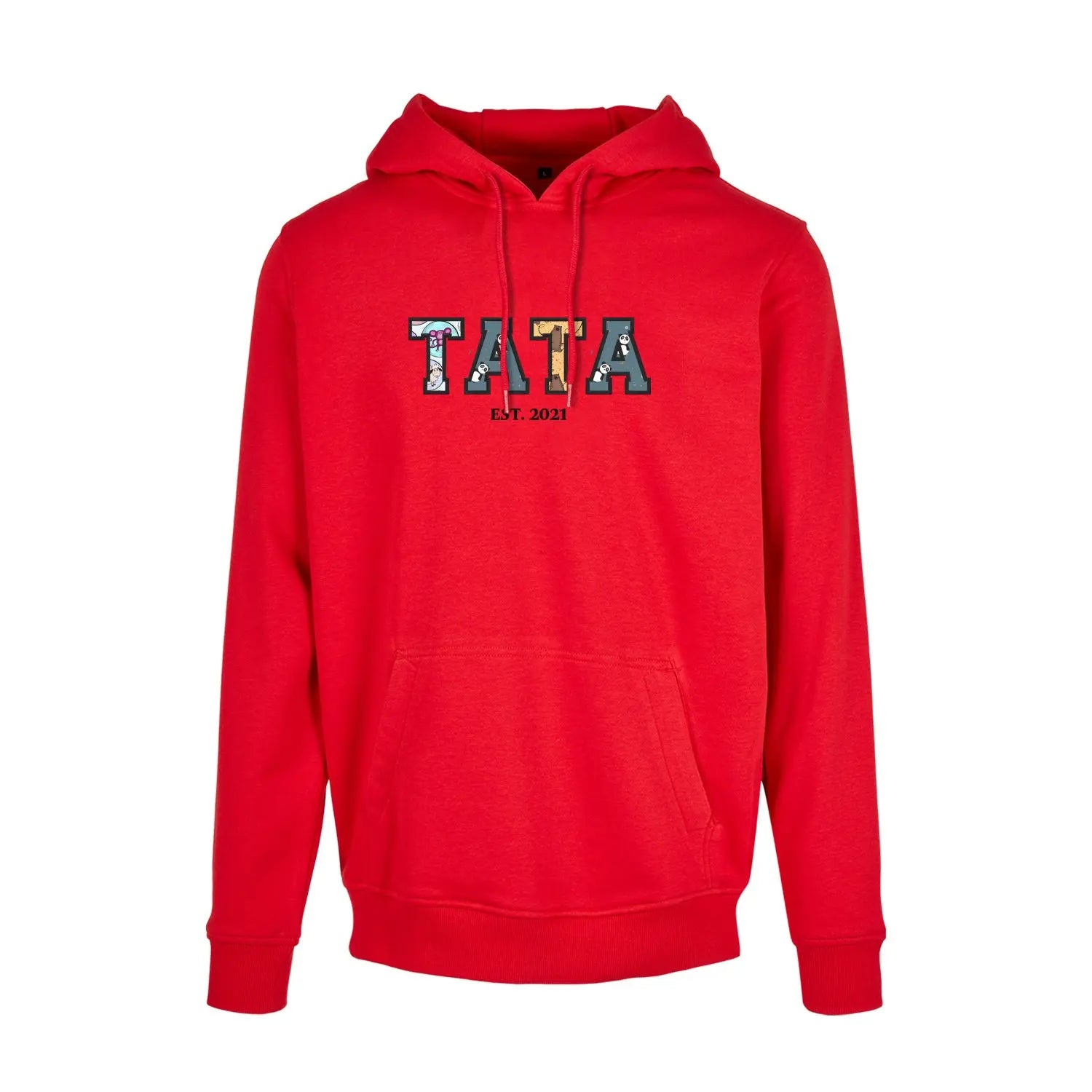 Bluza z kapturem "TATA" Patchwork +Est idealny prezent na dzień Taty Haft z radości