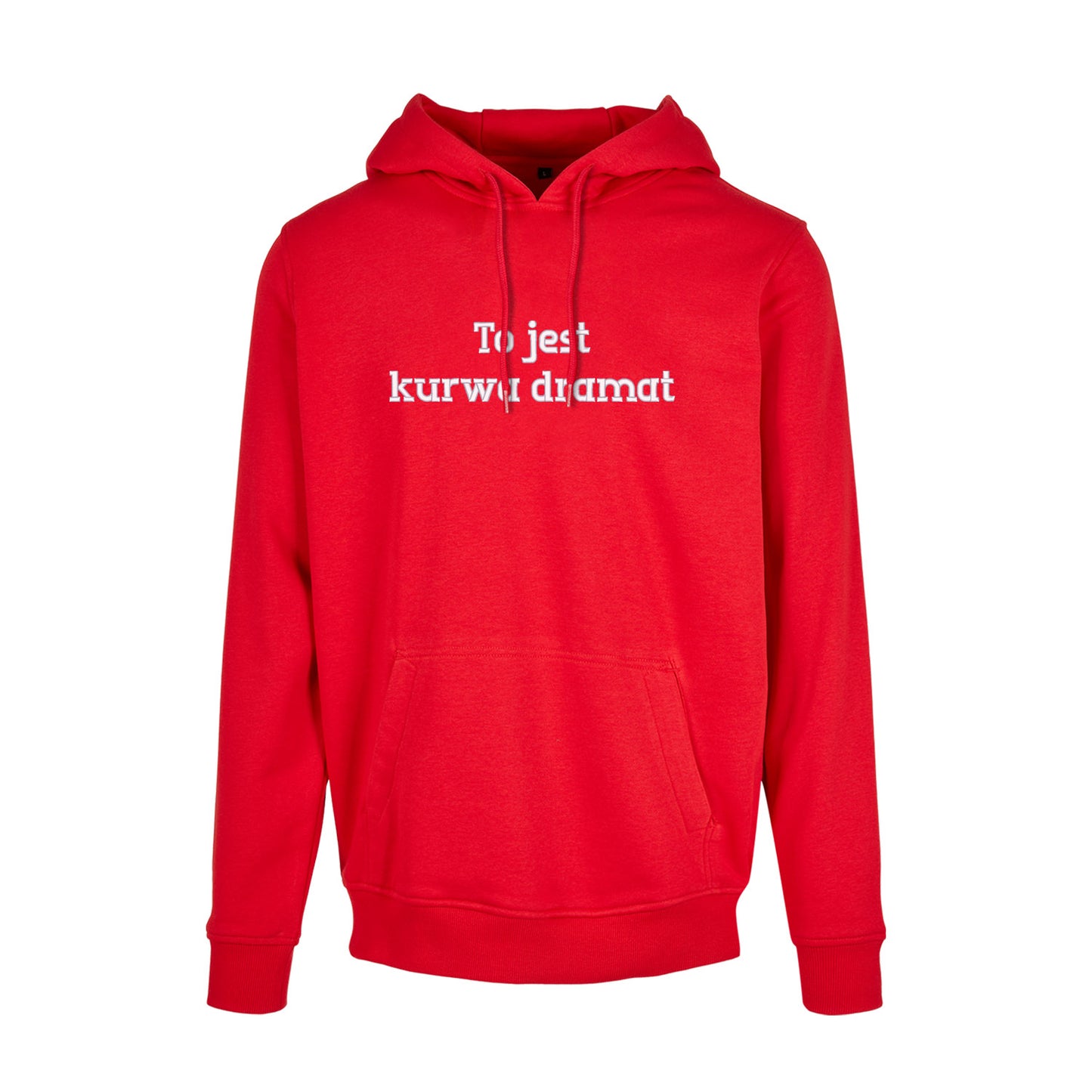 Bluza z kapturem „To jest k***a dramat” BEZ CENZURY – Haft 3D, Wyrazisty Styl