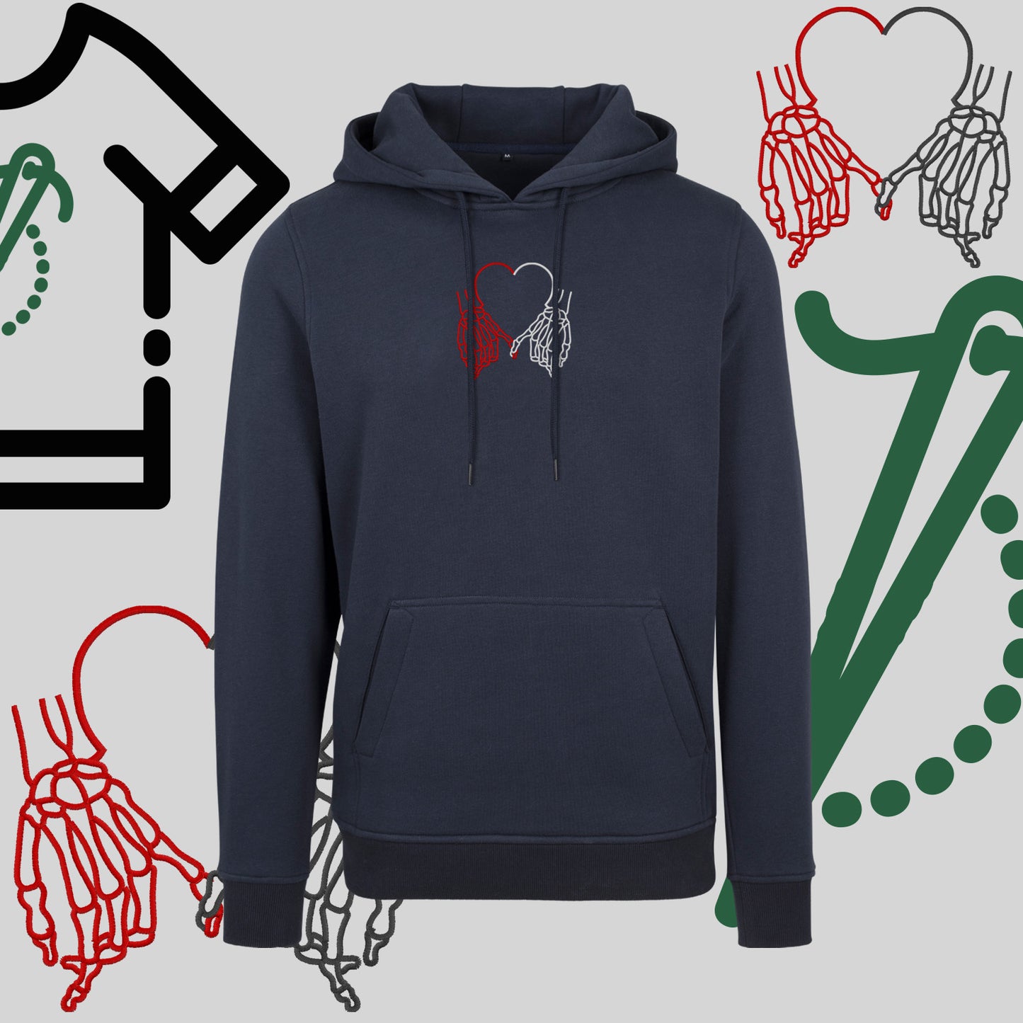 Bluza z kapturem "#SMILE" – haft komputerowy, pozytywny styl na co dzień