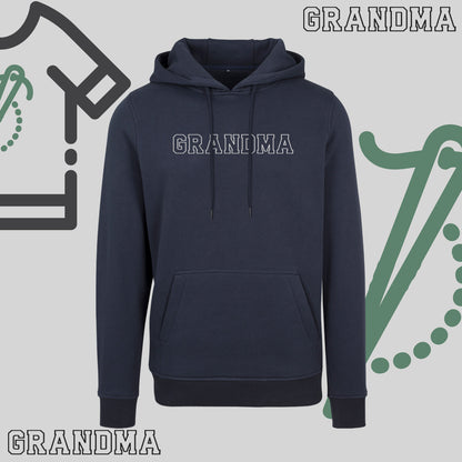 Bluza z kapturem "GRANDMA" kontur idealny prezent na dzień Babci