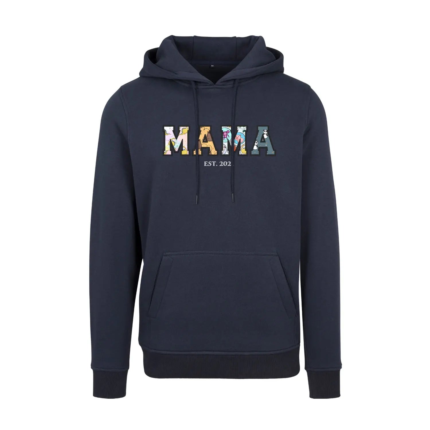 Bluza z kapturem "MAMA" Patchwork+Est idealny prezent na dzień Mamy Haft z radości