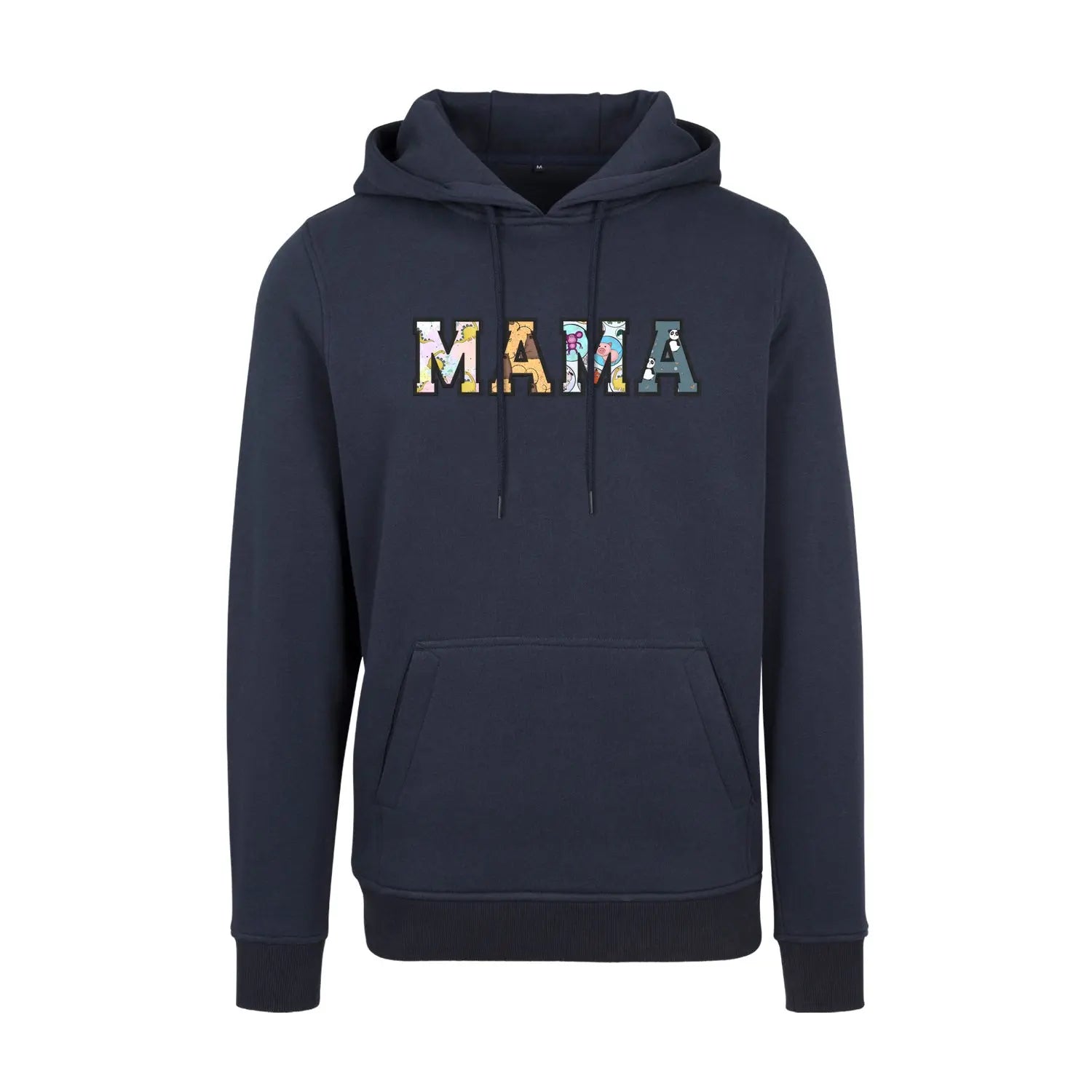 Bluza z kapturem "MAMA" Patchwork idealny prezent na dzień Mamy Haft z radości