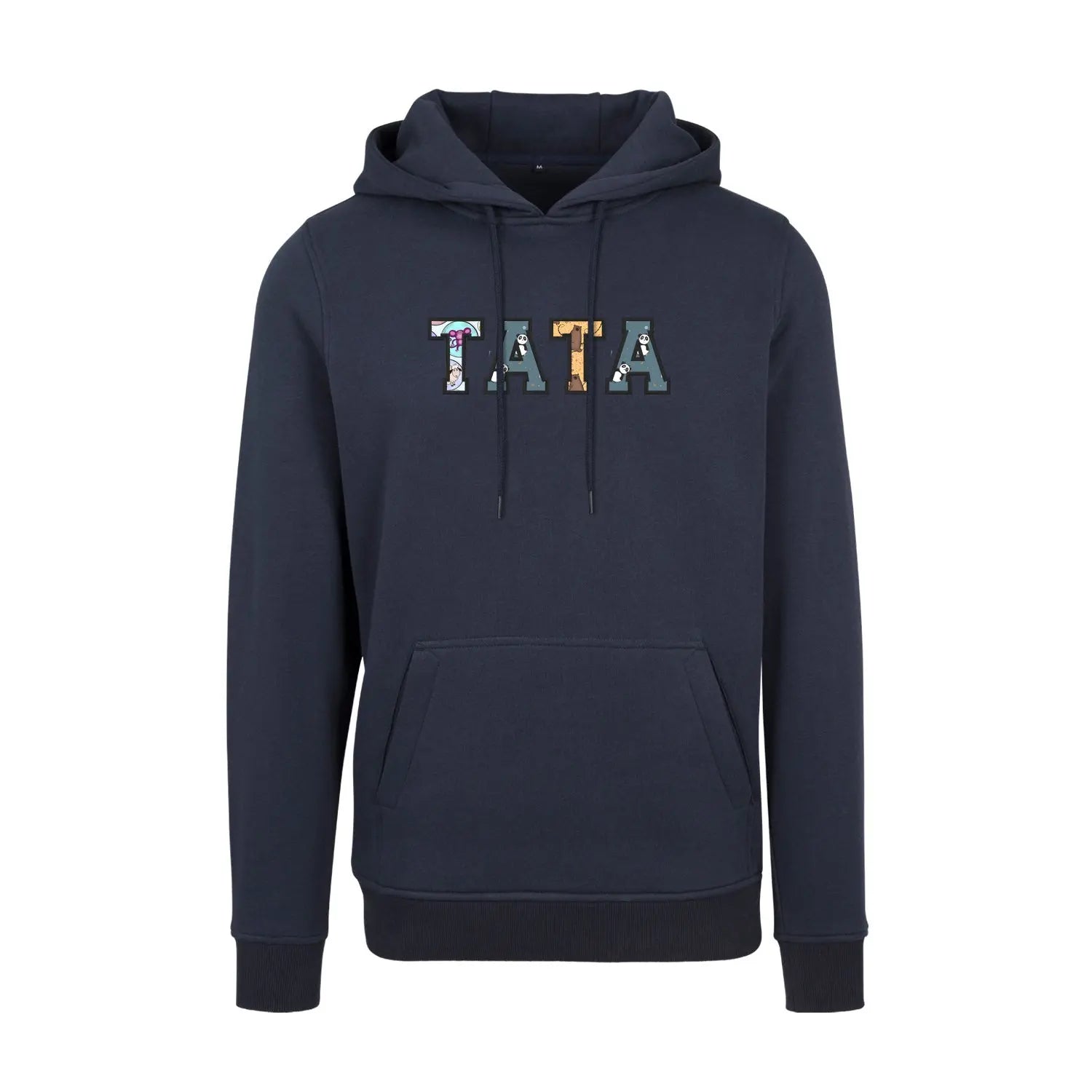 Bluza z kapturem "TATA" Patchwork idealny prezent na dzień Taty Haft z radości