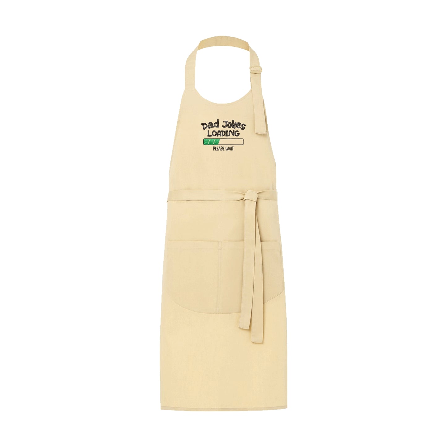 Fartuch kuchenny z haftem „Dad Jokes Embroidery” – zabawny fartuch dla taty z humorem