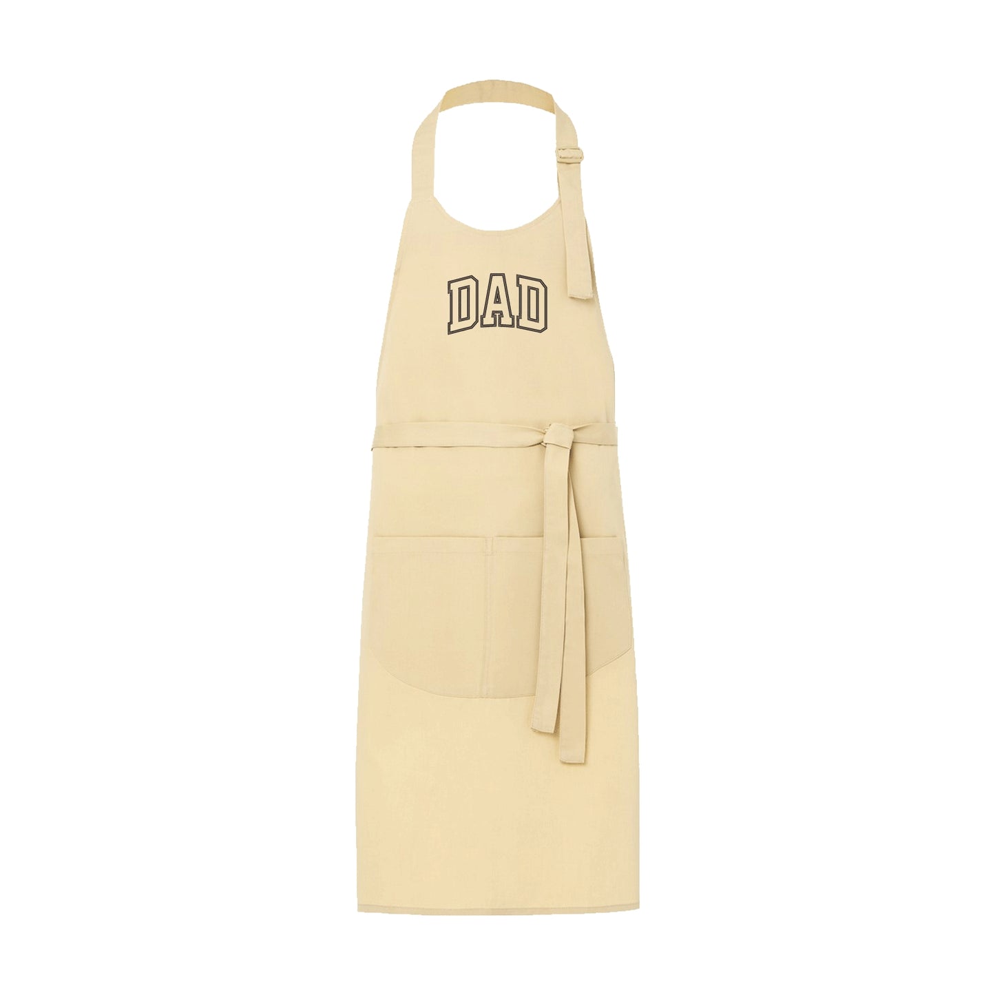 Fartuch kuchenny z haftem „Dad Applique” – prezent dla taty z charakterem