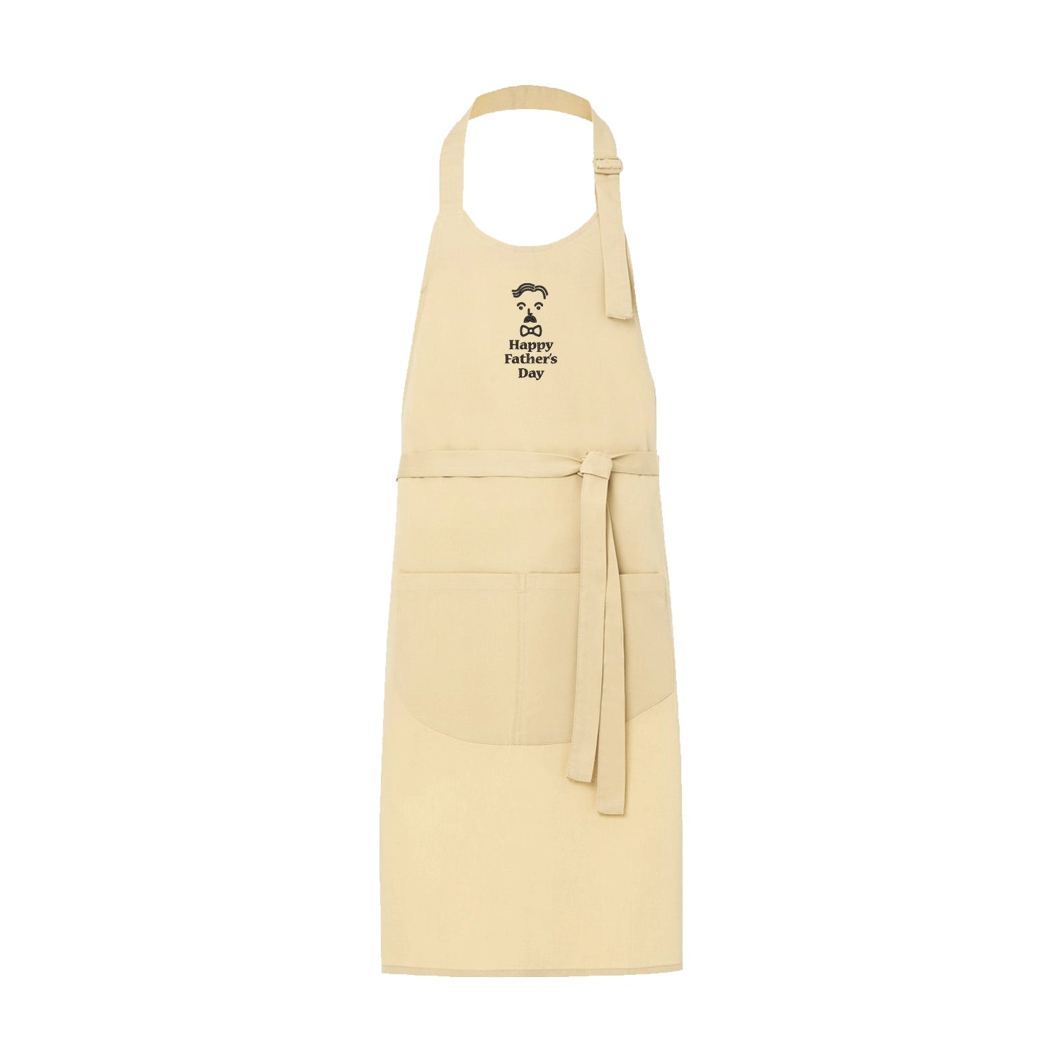Fartuch kuchenny Happy Father's Day – prezent z haftem na Dzień Ojca Haft z radości