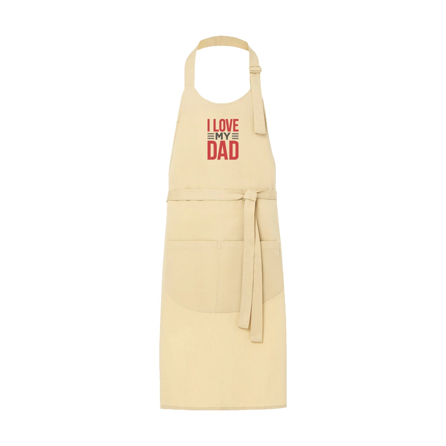 Fartuch kuchenny I Love My Dad 2 – prezent z haftem dla ukochanego Taty Haft z radości
