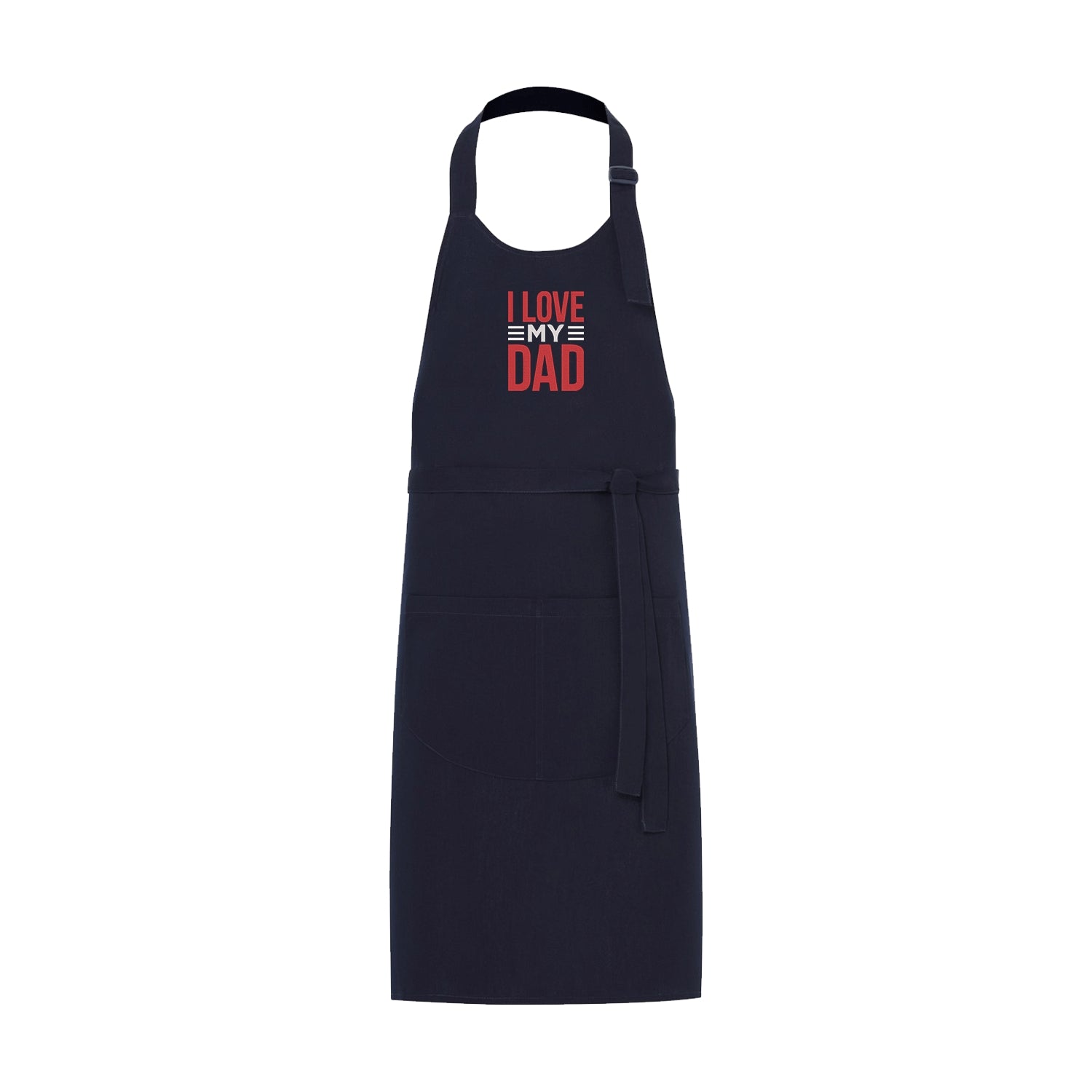Fartuch kuchenny I Love My Dad 2 – prezent z haftem dla ukochanego Taty Haft z radości