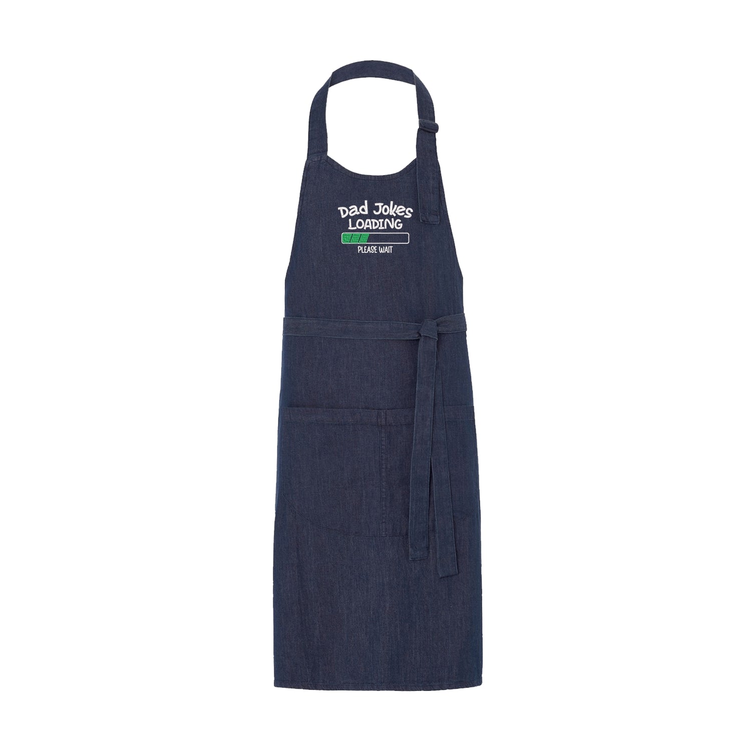 Fartuch kuchenny z haftem „Dad Jokes Embroidery” – zabawny fartuch dla taty z humorem