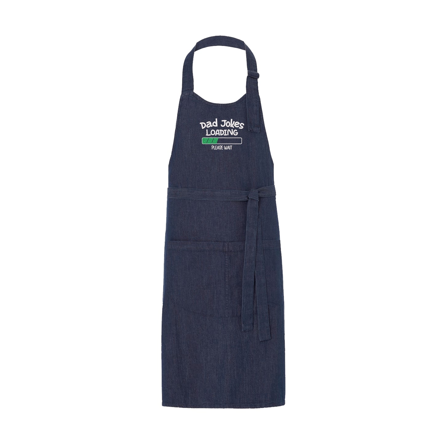 Fartuch kuchenny z haftem „Dad Jokes Embroidery” – zabawny fartuch dla taty z humorem