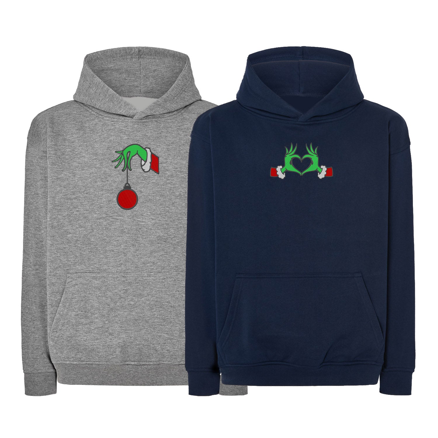 Zestaw 2 bluz oversize z haftem „GRINCH LOVE”  maczi & maczi