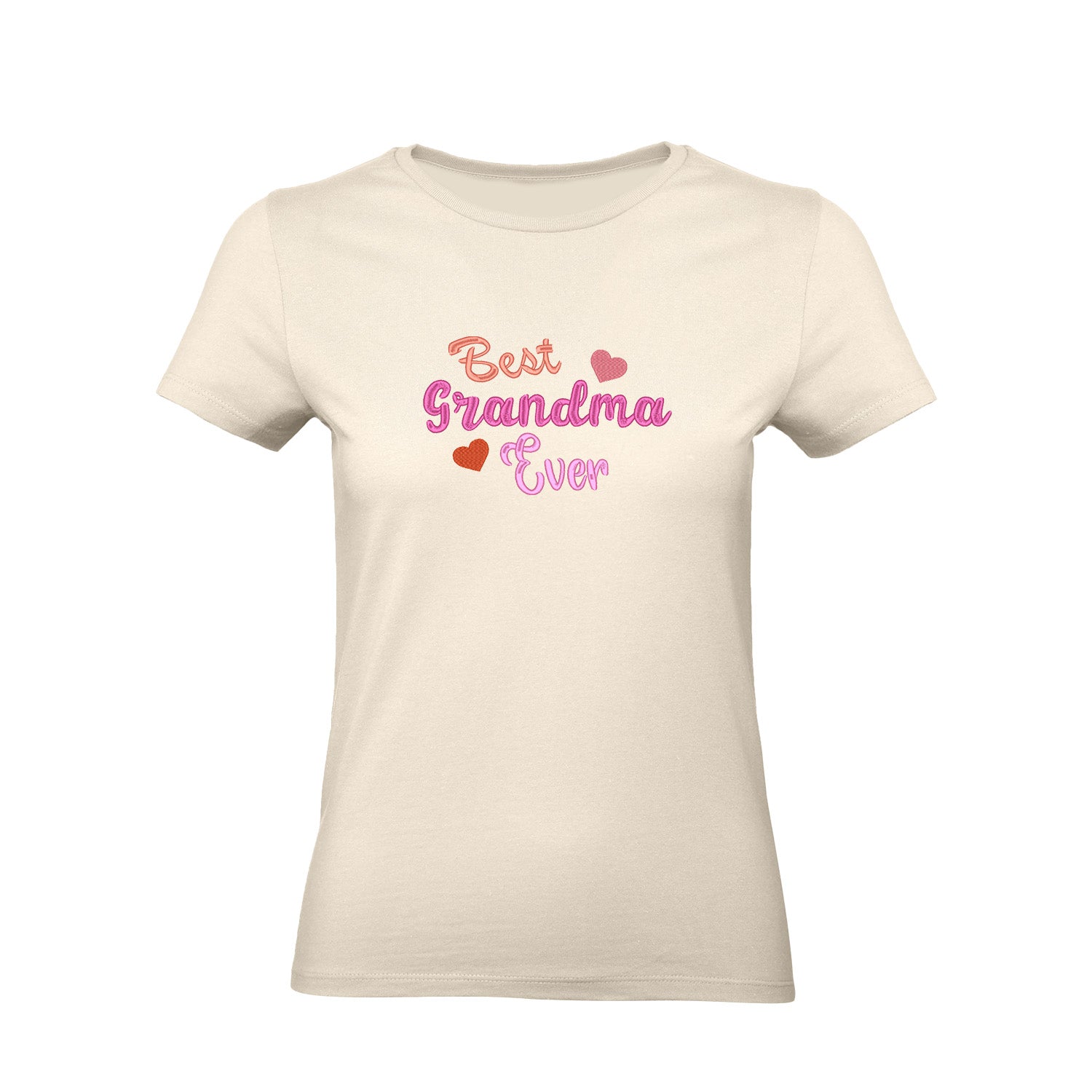 Koszulka z haftem Best Grandma Ever – prezent dla Babci Haft z radości - nadruki i haft na odzieży Warszawa